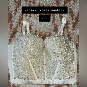 Windsor White Pearl Bustier